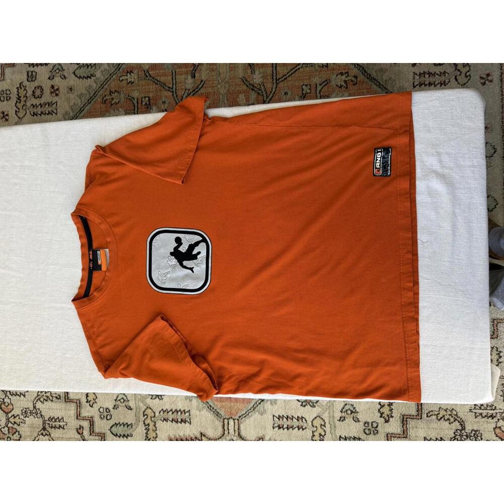 Vintage Y2K AND1 Orange Basketball Graphic T-Shirt Size L